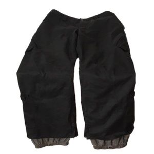 BURTON Snowboard Ski Snow Insulated DryRide Charcoal CARGO Pants Mens Medium EUC